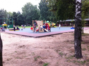 Парк культуры и отдыха в Долгопрудном - детская новая площадка