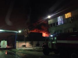 Пожар склада в Долгопрудном